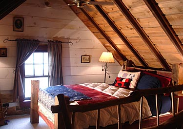 Interior view of The Cabbin at The Cothren House Historic Estate